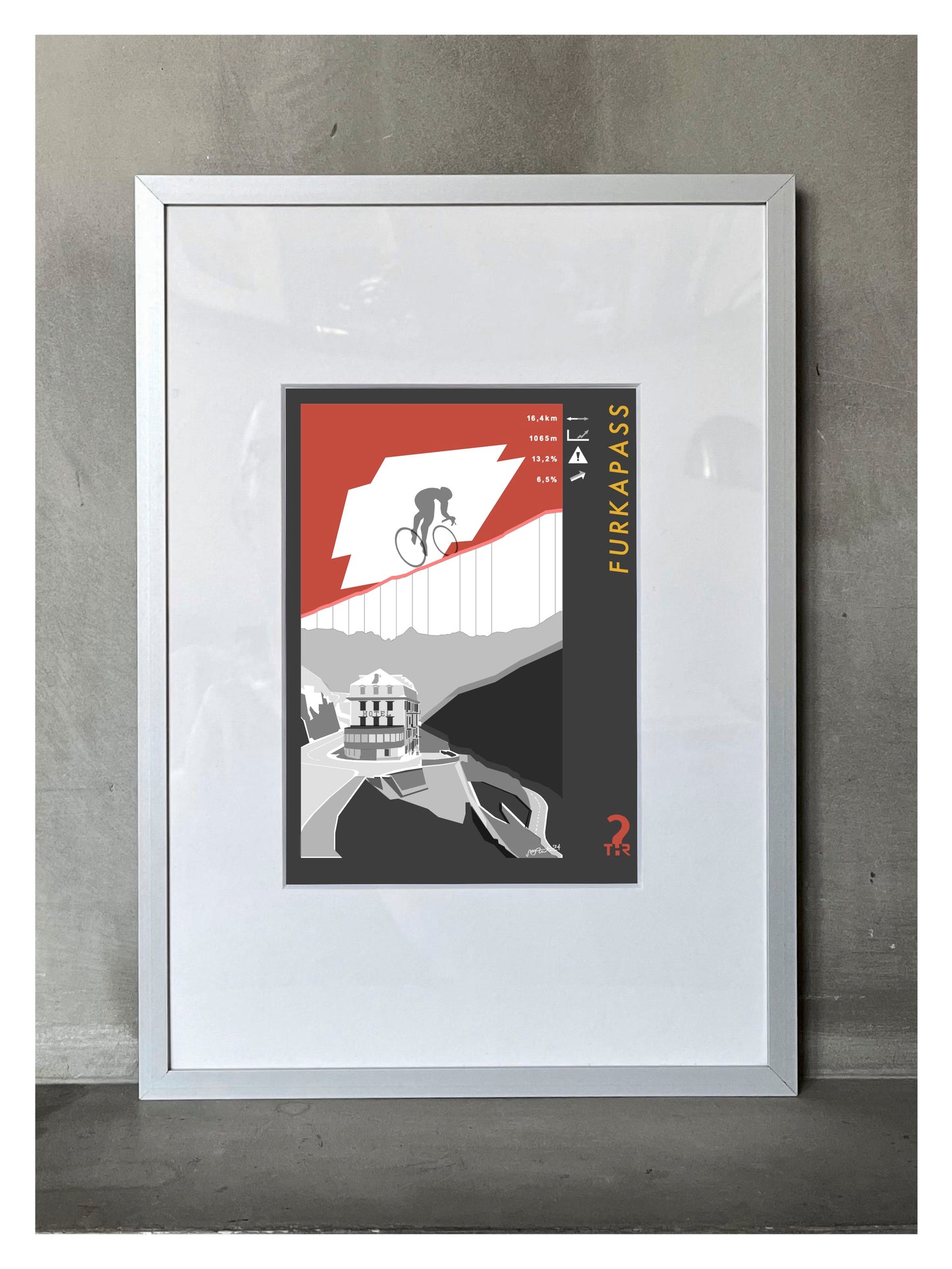 Furkapass Cycling Poster