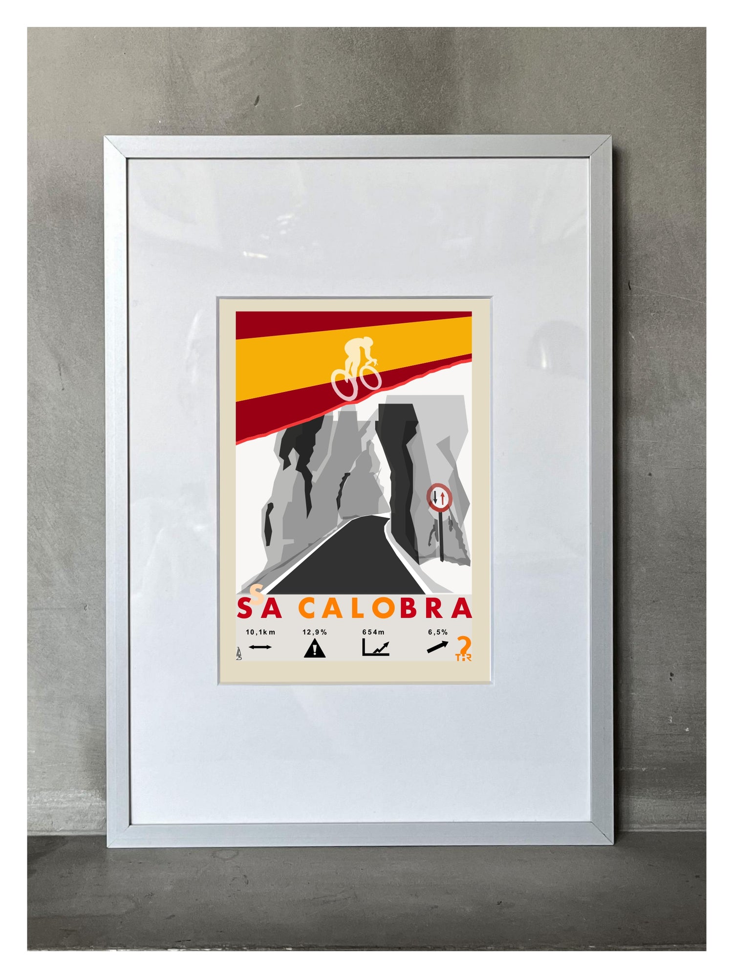 Sa Calobra Plakat Rowerowy WHYTHERE? 21cm x 30cm