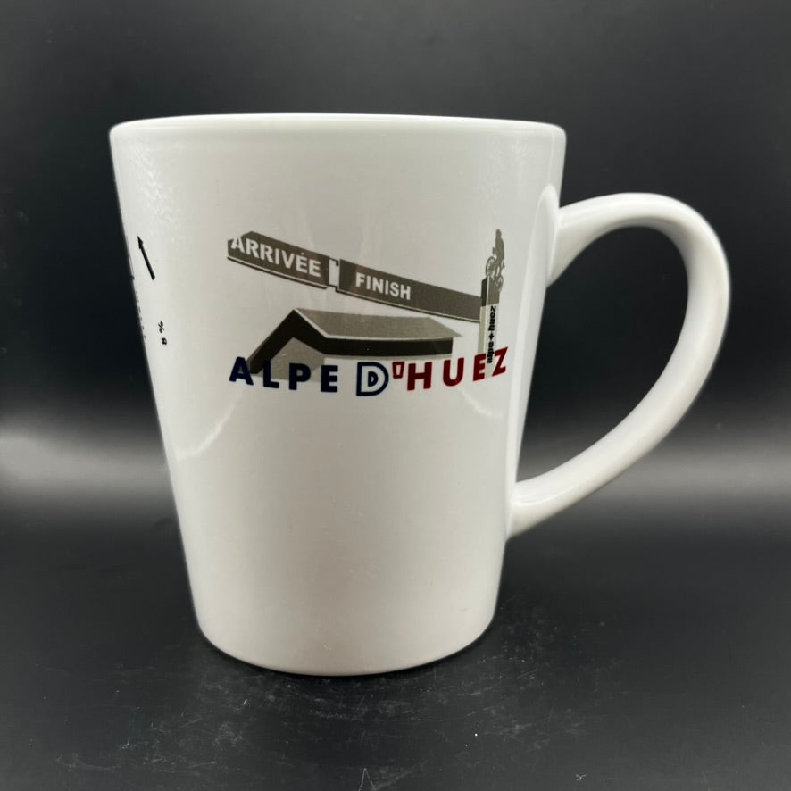 Kubek ( Latte) kolarza Alp d'Huez idealny prezent dla kolarza