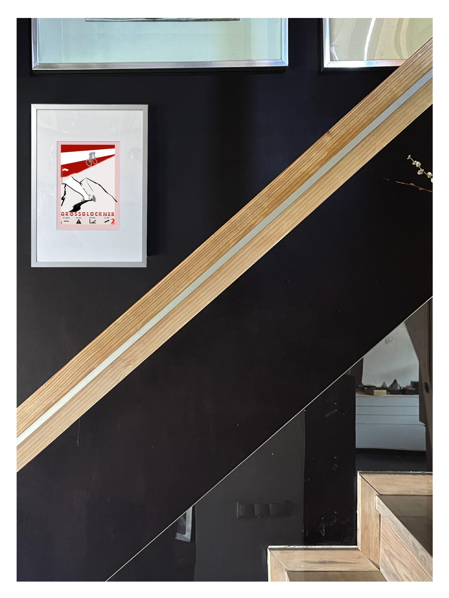 Grossglockner Plakat rowerowy WHYTHERE? 21cm x 30cm