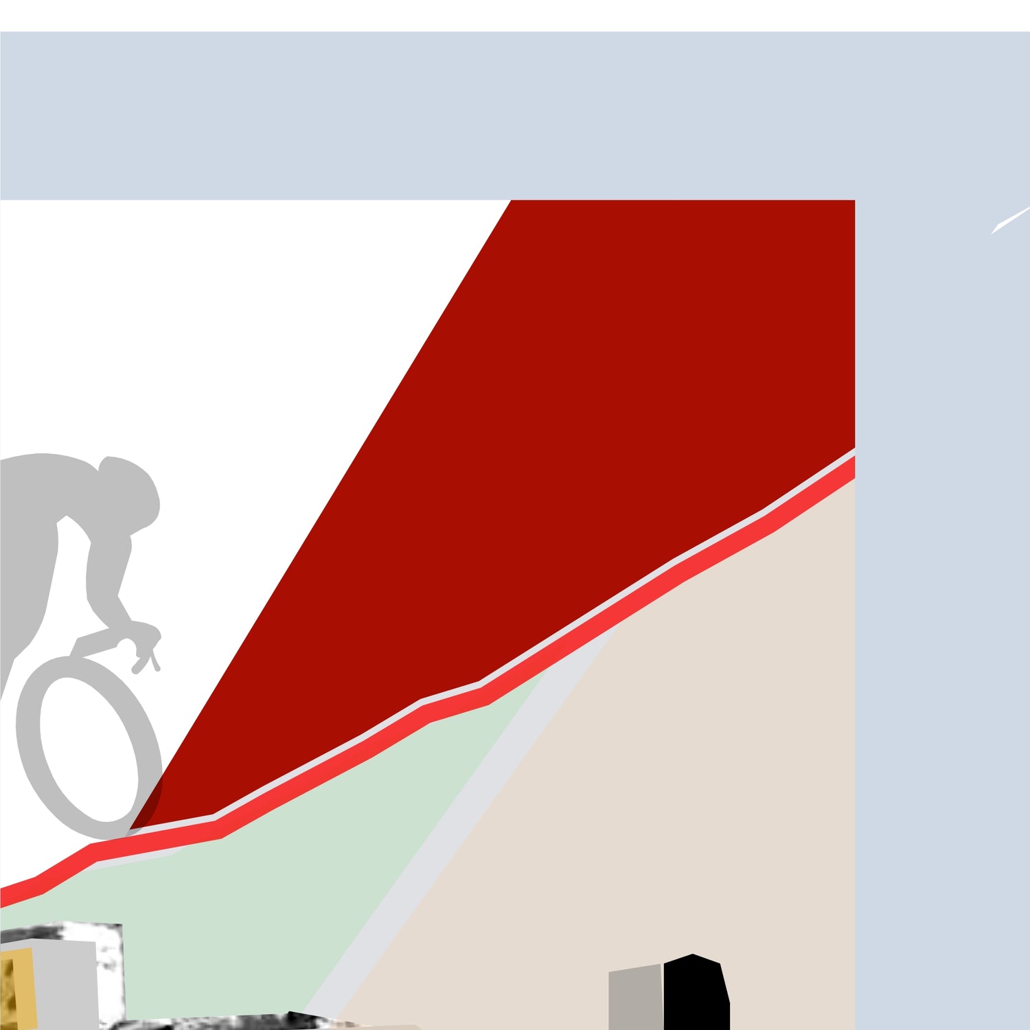 Galibier Plakat rowerowy WHYTHERE? 21cm x 30cm