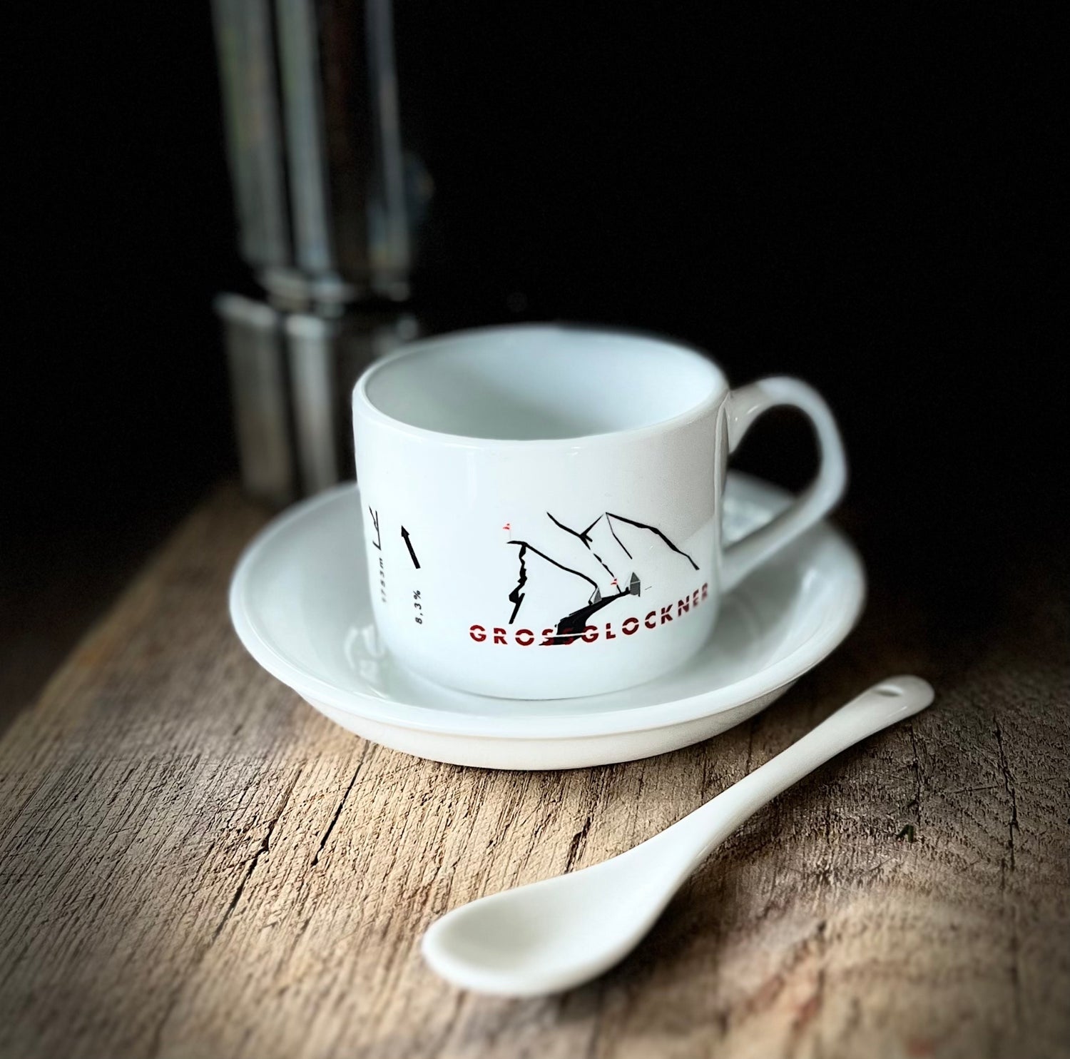 Filiżanka coffee ride Grossglockner idealny prezent dla kolarza