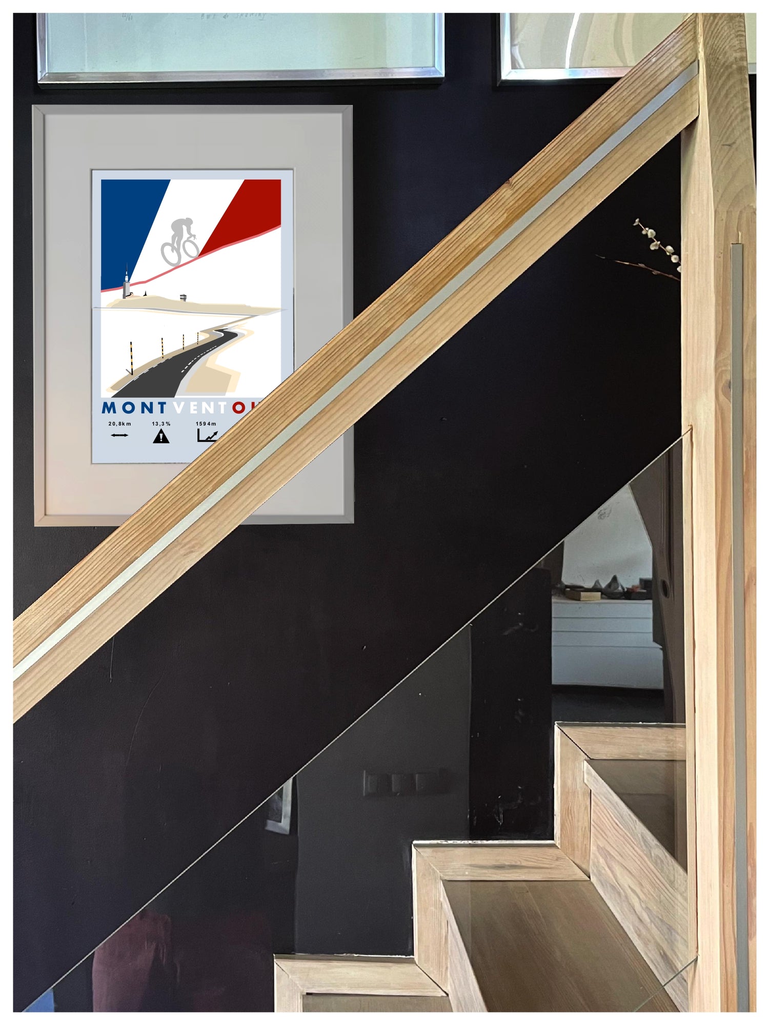 Mount Ventoux Plakat rowery WHYTHERE? 30cm x 40cm