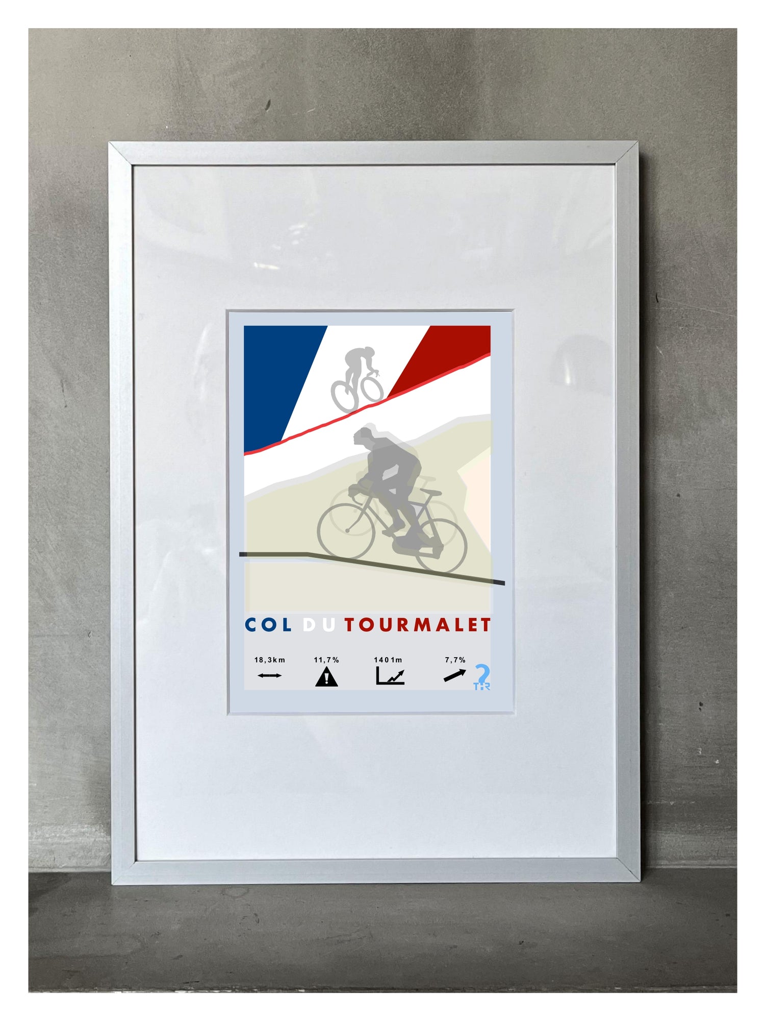 Tourmalet Plakat rowerowy WHYTHERE? 21cm x 30cm