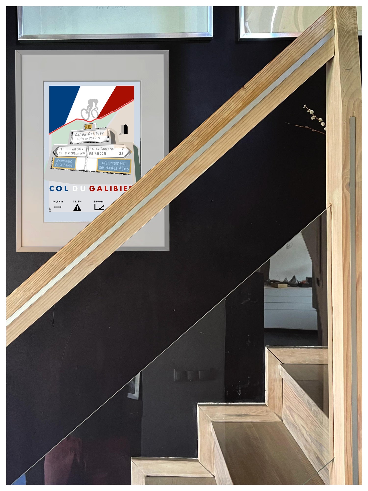 Galibier Plakat rowerowy WHYTHERE? 30cm x 40cm