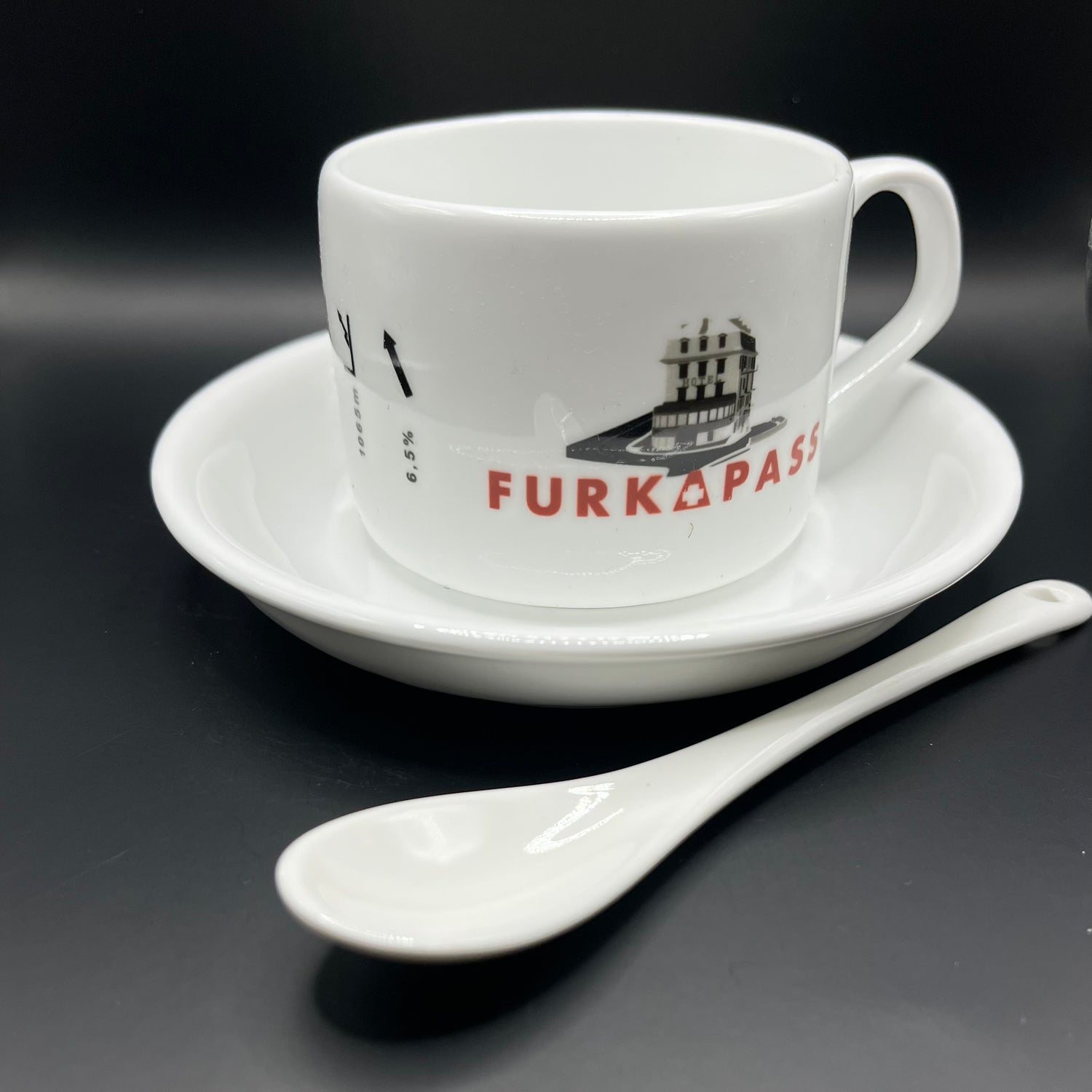 Filiżanka coffee ride Furkapass idealny prezent dla kolarza