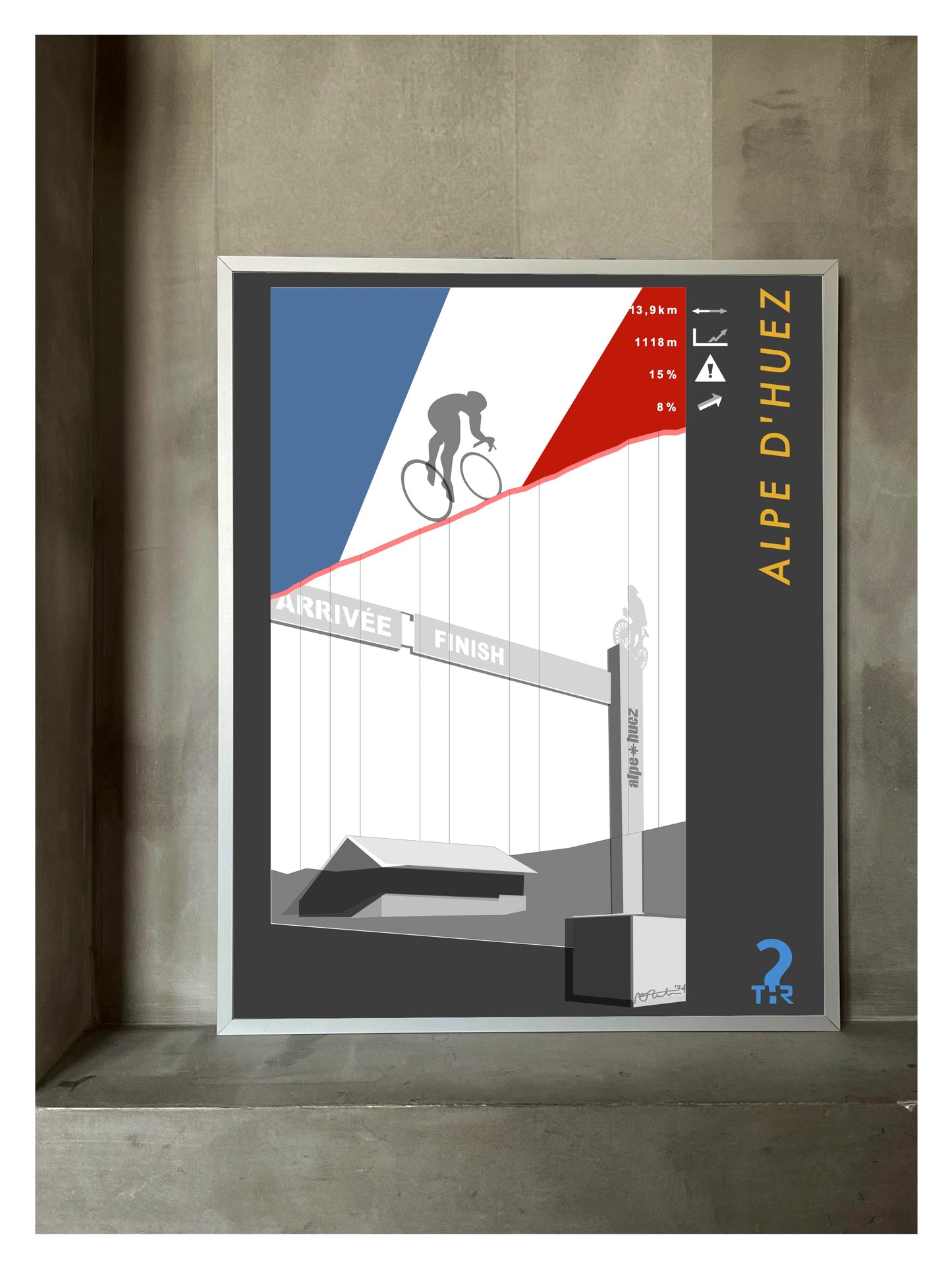 Alpe d'Huez Cycling Poster