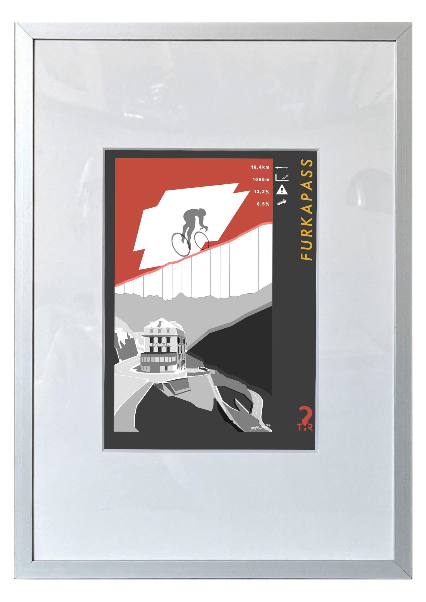 Furkapass Cycling Poster
