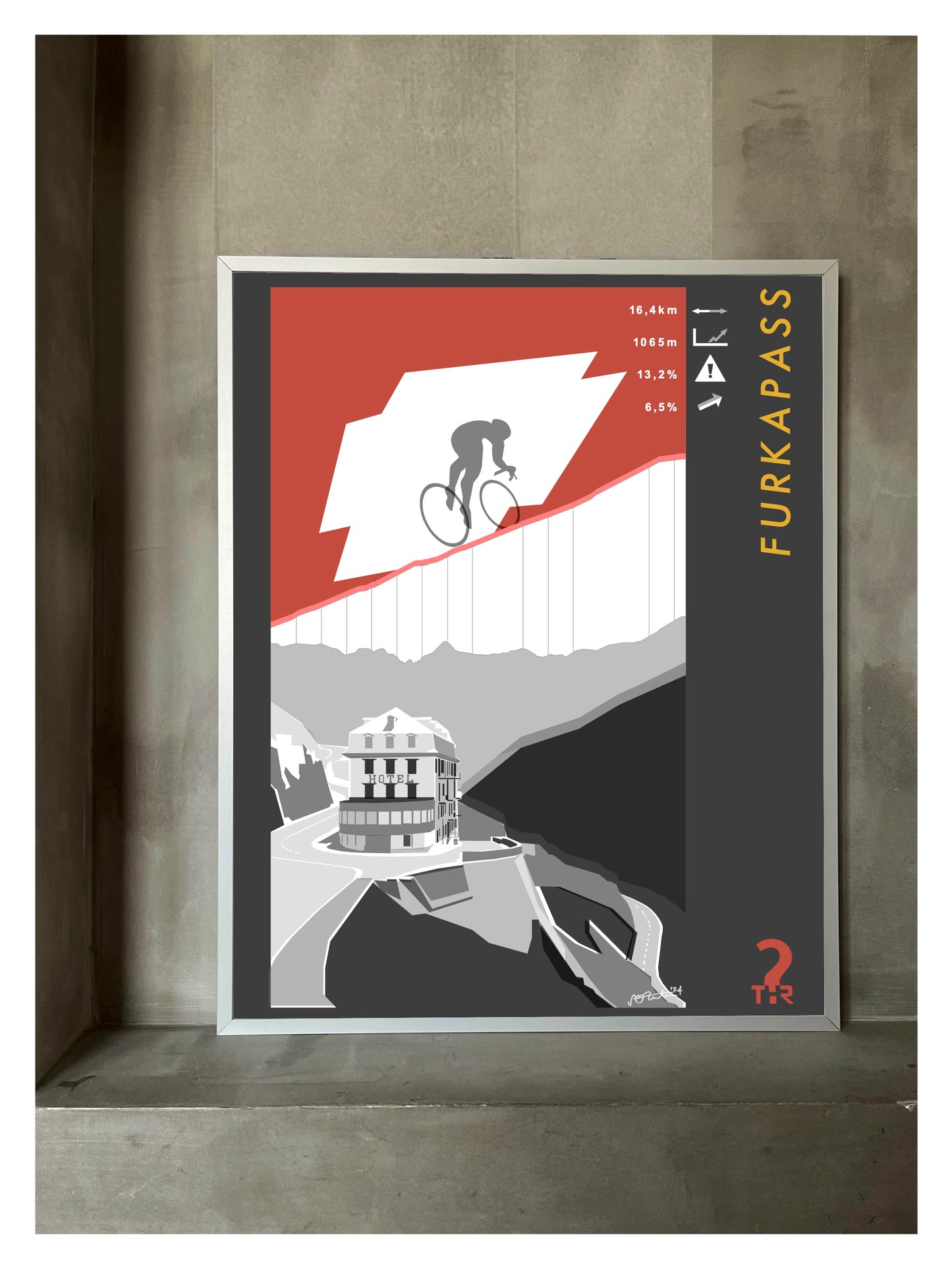 Furkapass Cycling Poster