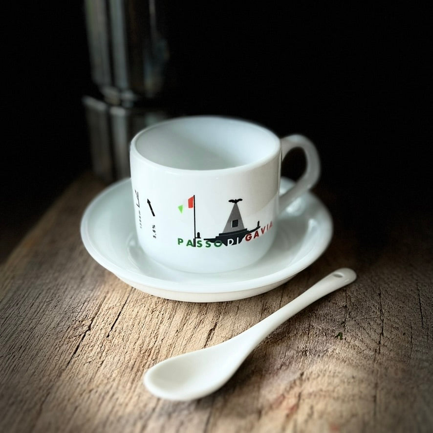 Filiżanka coffe ride Passo di Gavia