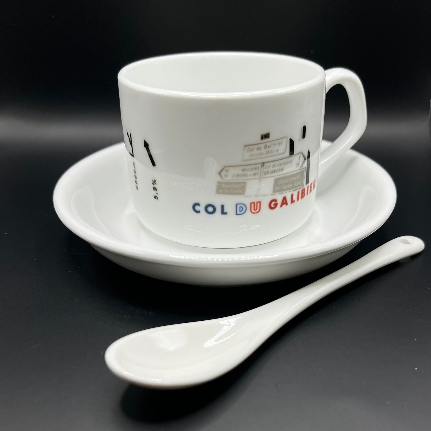 Filiżanka coffe ride Col du Galibier