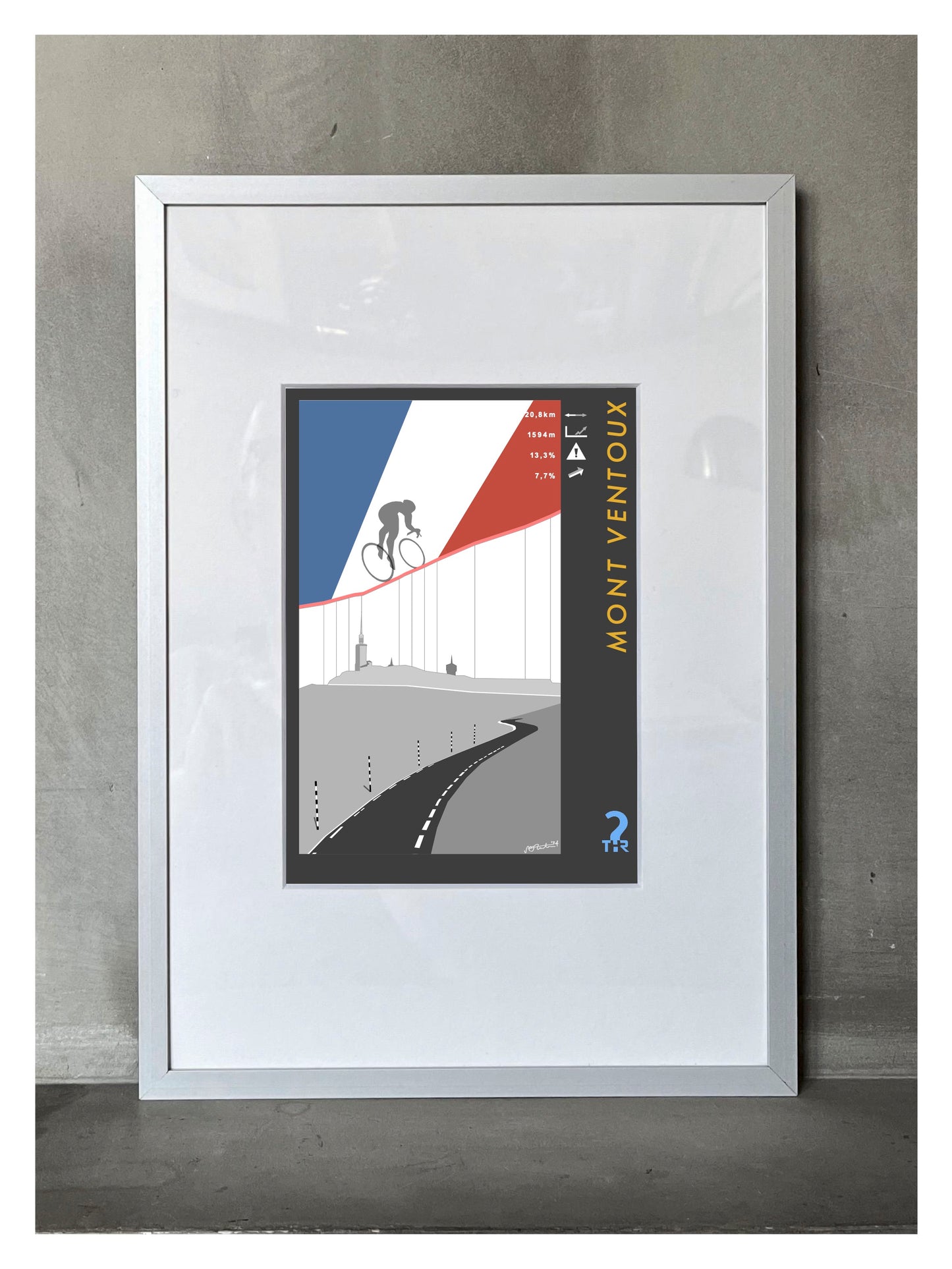 Mont Ventoux Cycling Poster