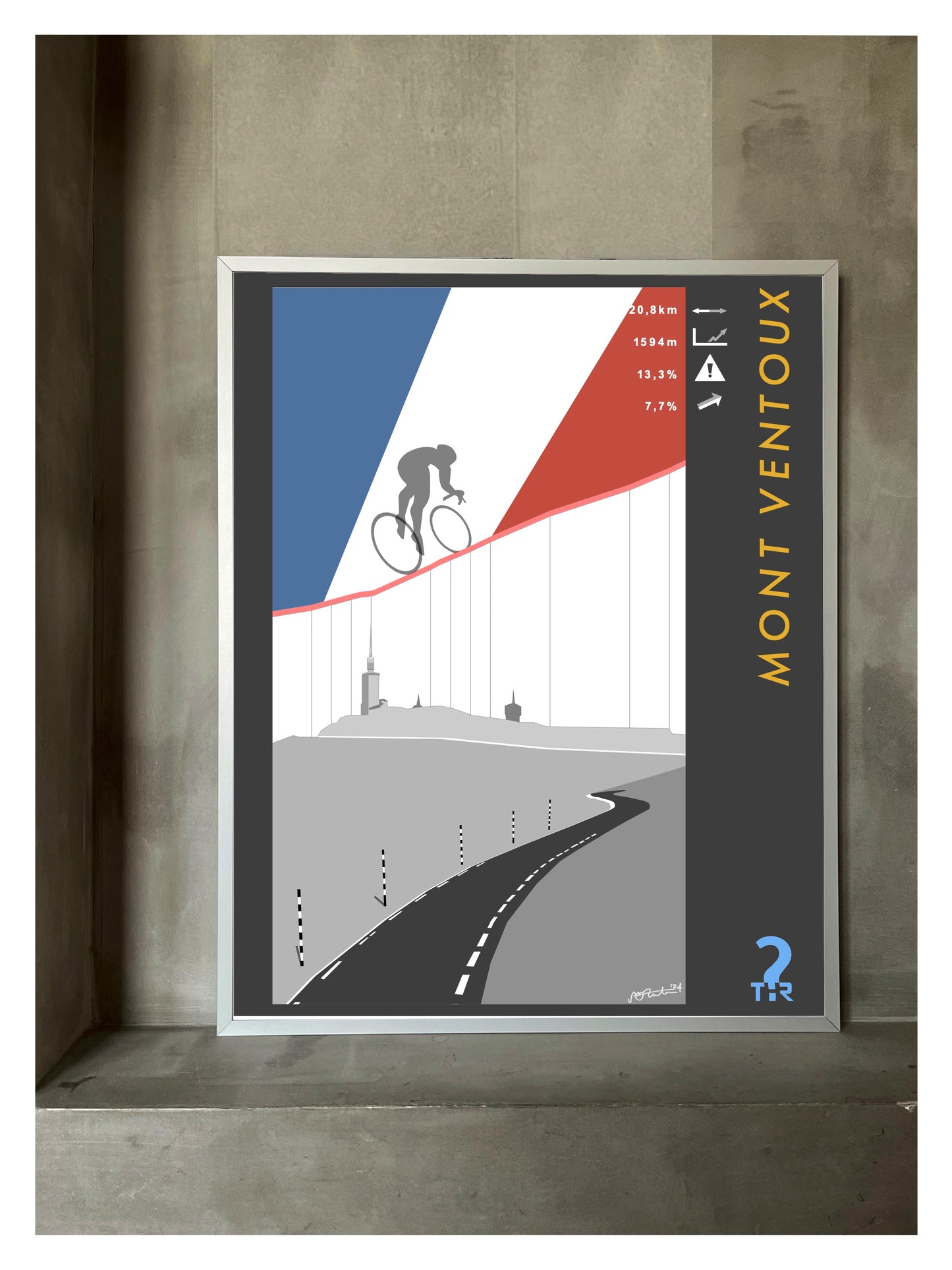 Mont Ventoux Cycling Poster