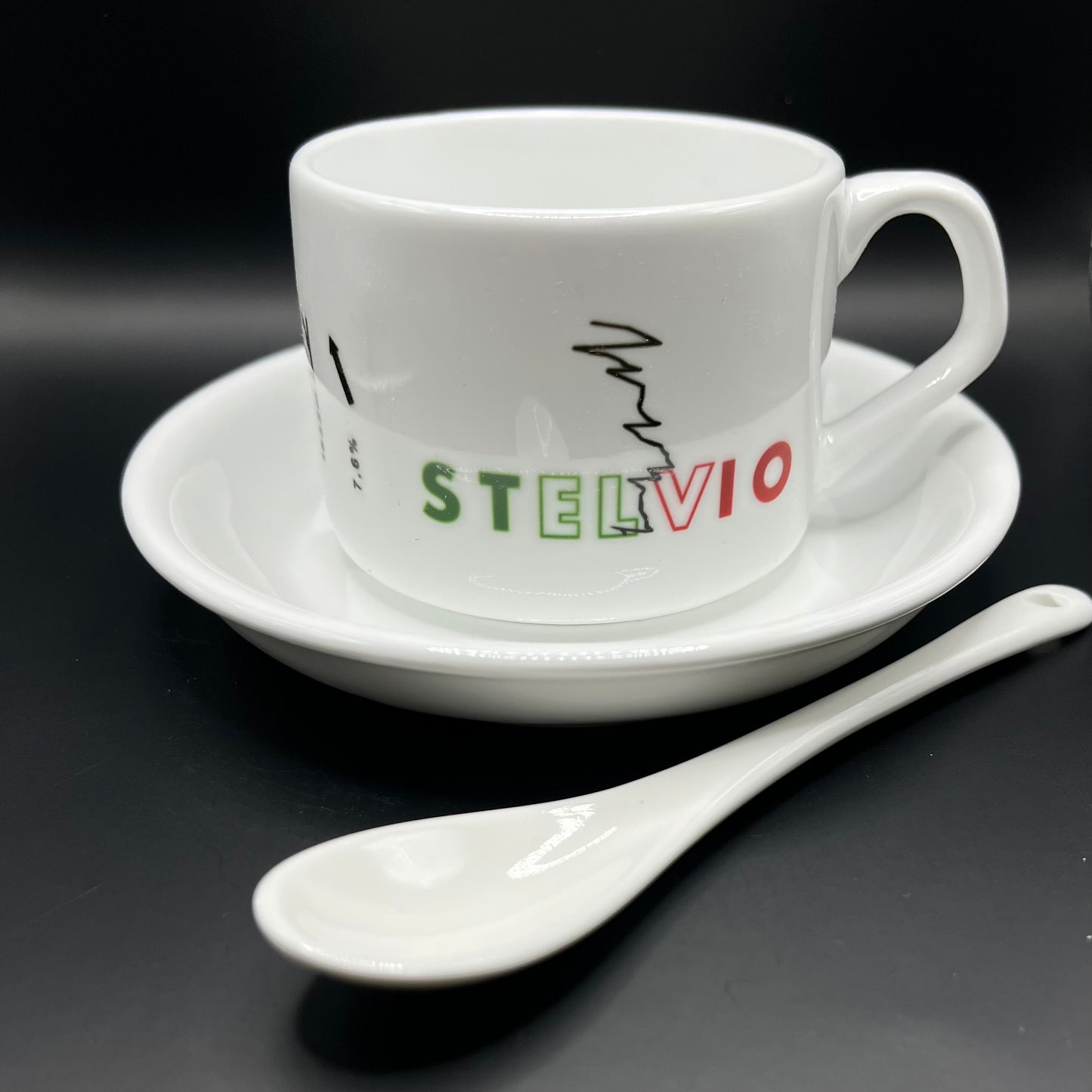 Filiżanka coffee ride Passo dello Stelvio