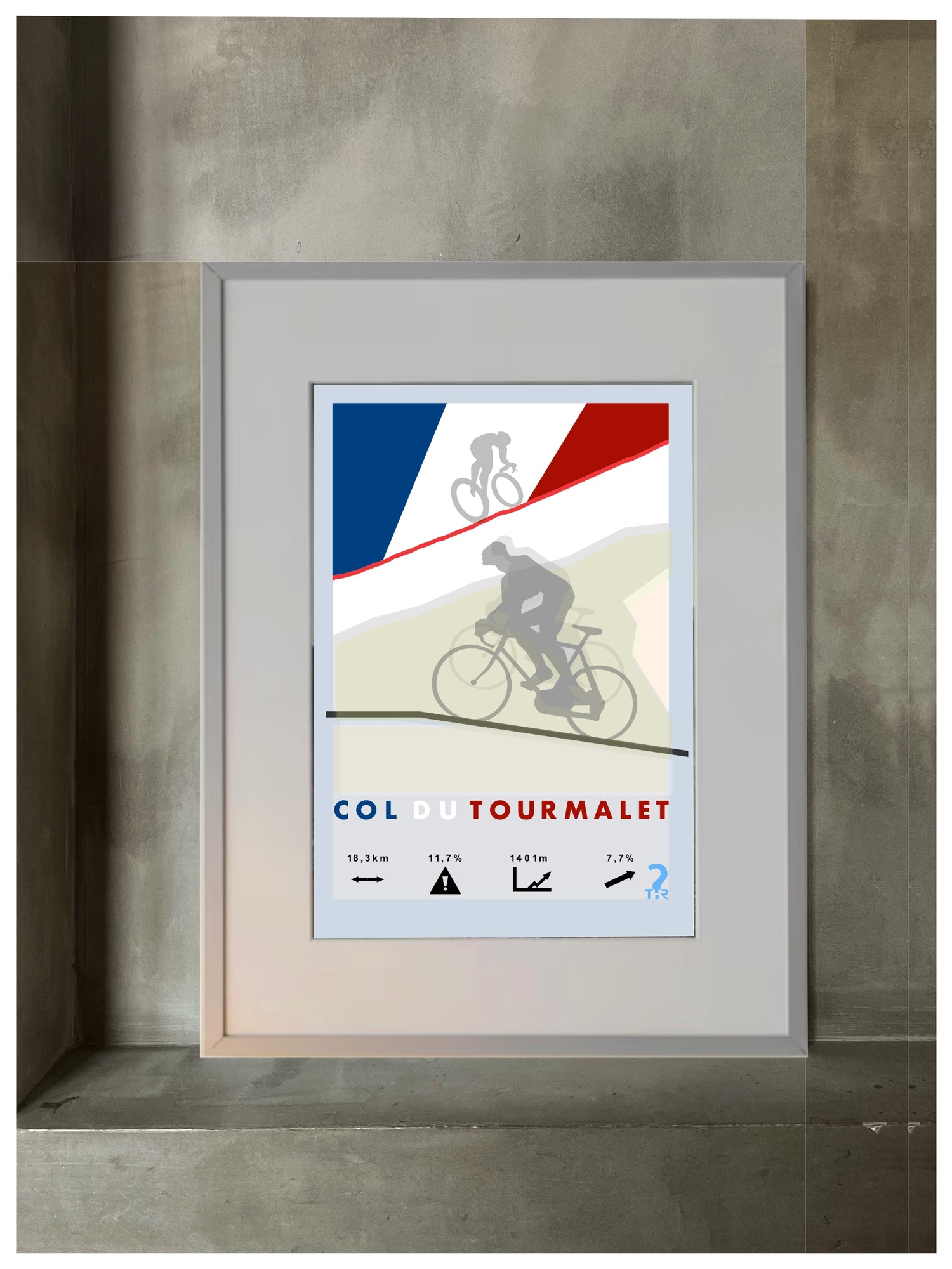 Tourmalet Plakat rowerowy WHYTHERE? 30cm x 40cm