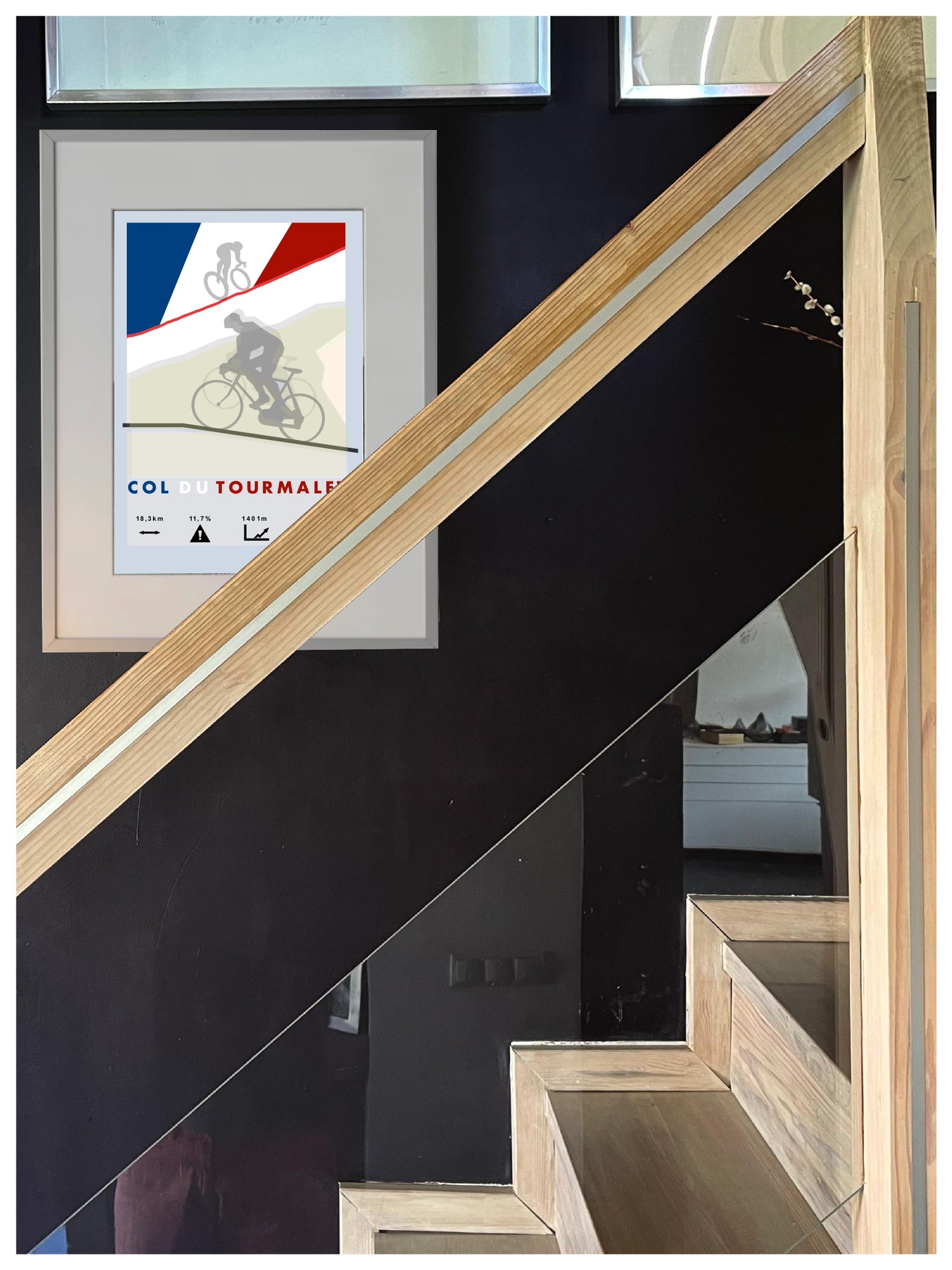 Tourmalet Plakat rowerowy WHYTHERE? 30cm x 40cm