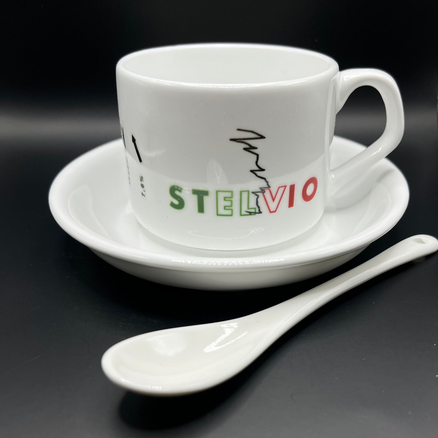Filiżanka coffee ride Passo dello Stelvio idealny prezent dla kolarza