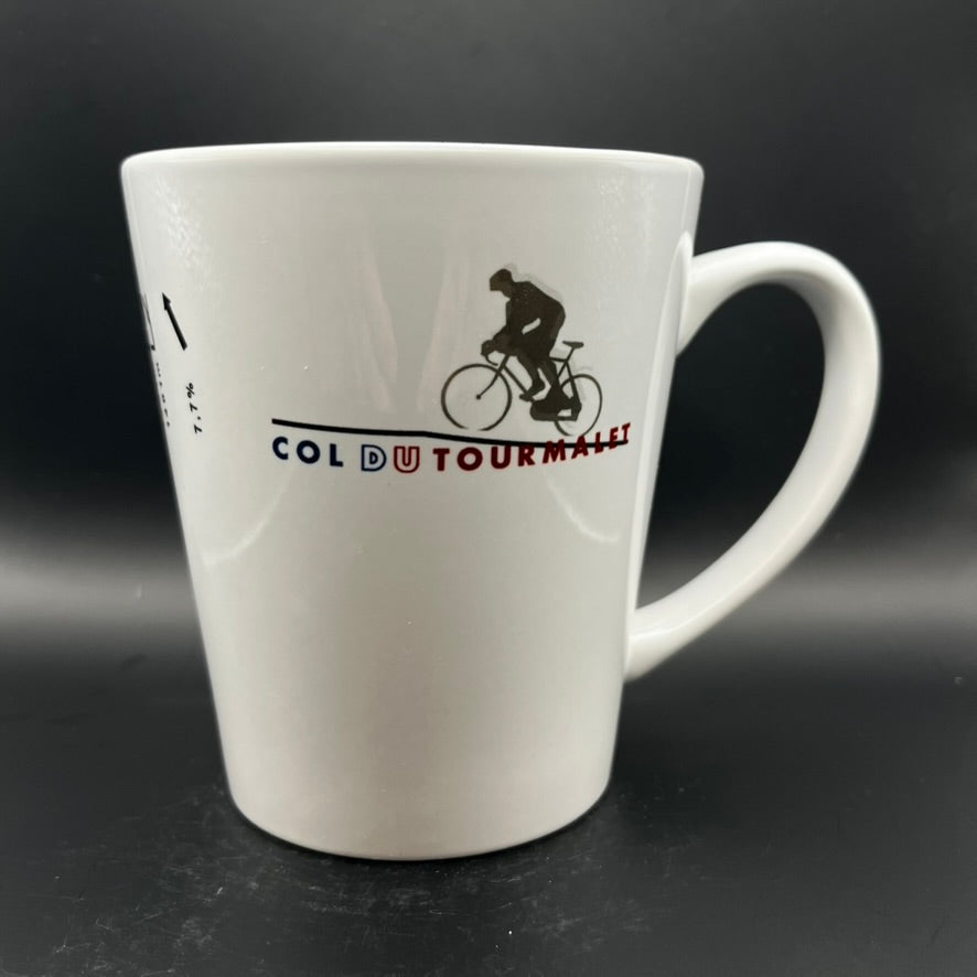 Kubek ( Latte) kolarza Col du Tourmalet idealny prezent dla kolarza