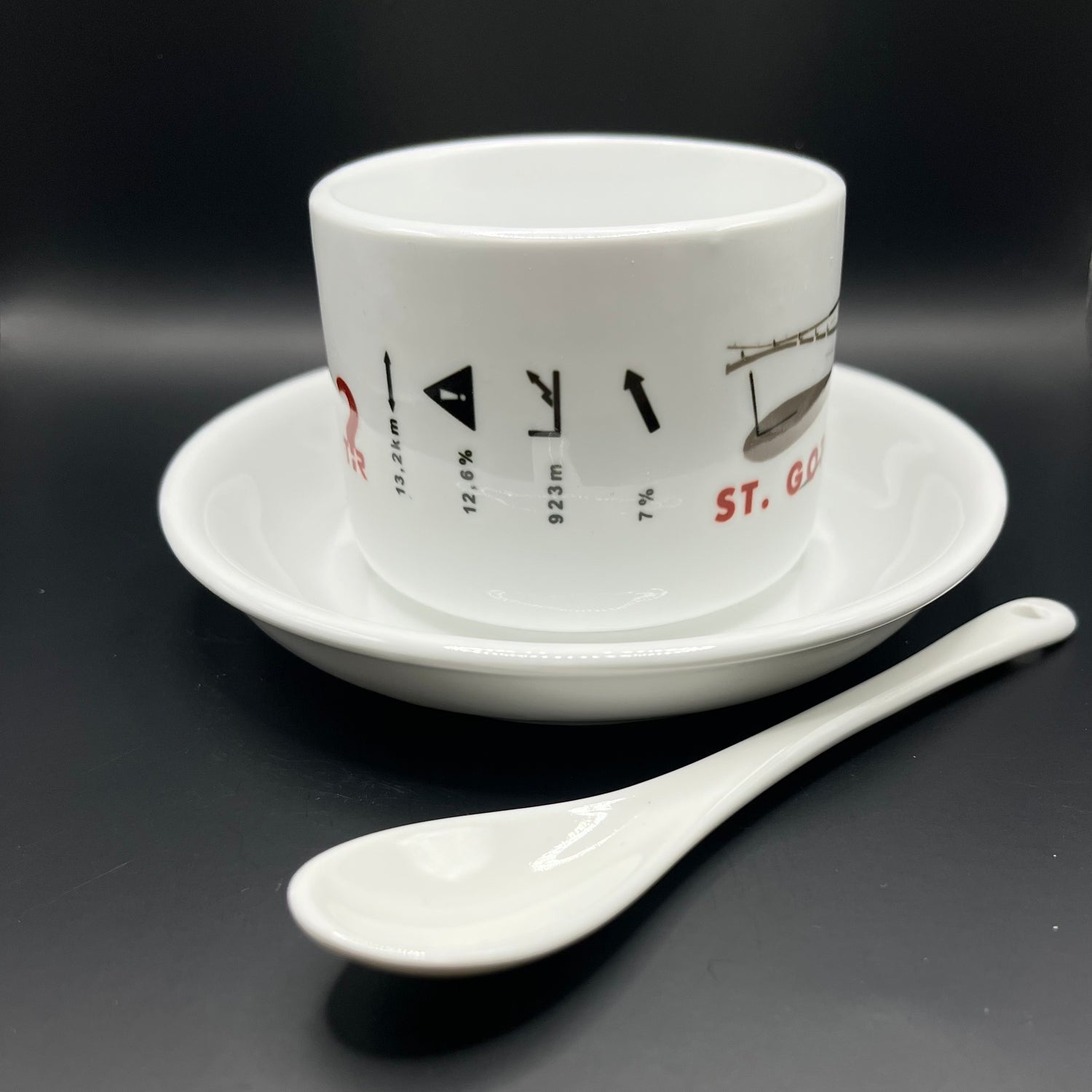 Filiżanka coffee ride St. Gothard idealny prezent dla kolarza