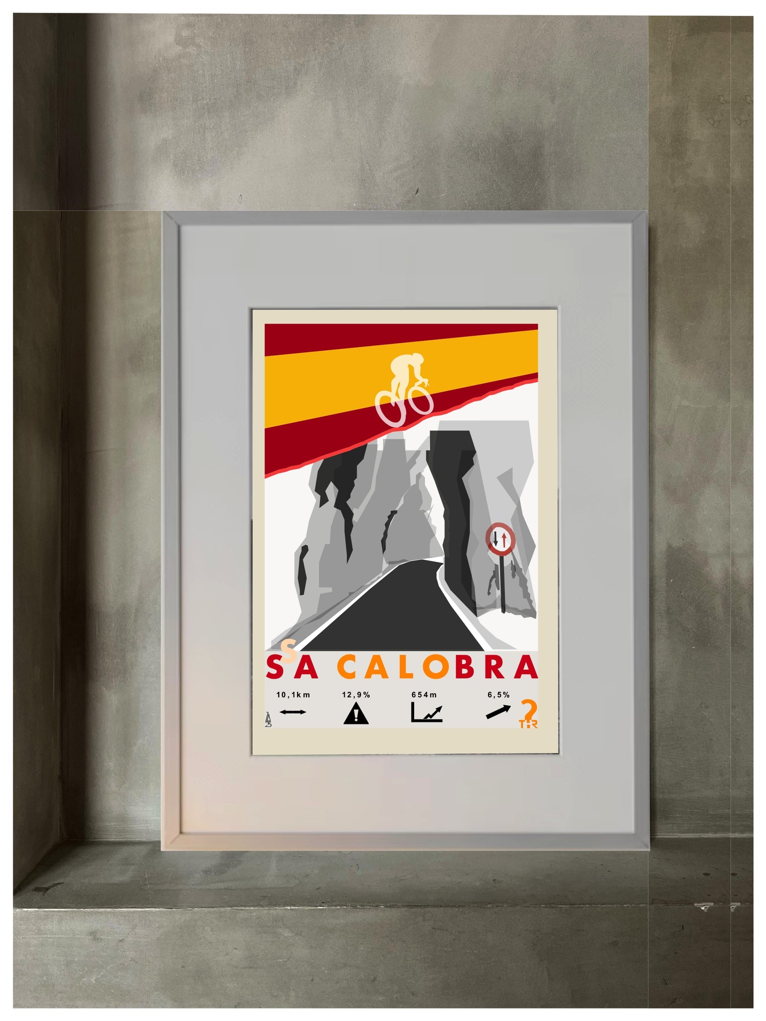 Sa Calobra Plakat Rowerowy WHYTHERE? 30cm x 40cm