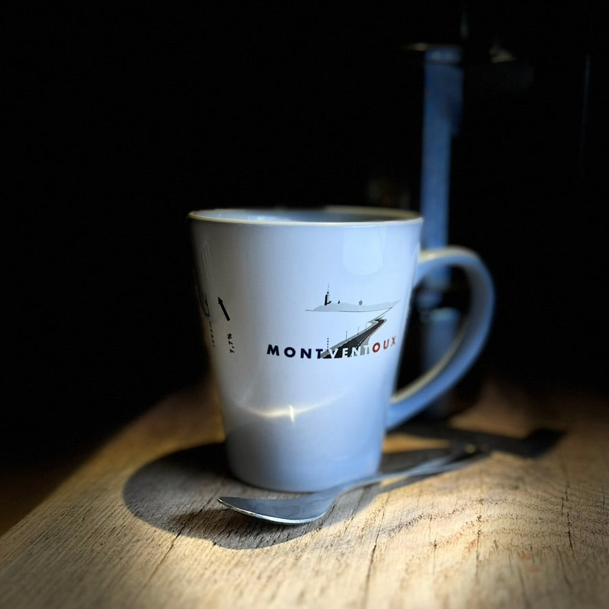 Kubek ( Latte) kolarza Mont Ventoux idealny prezent dla kolarza