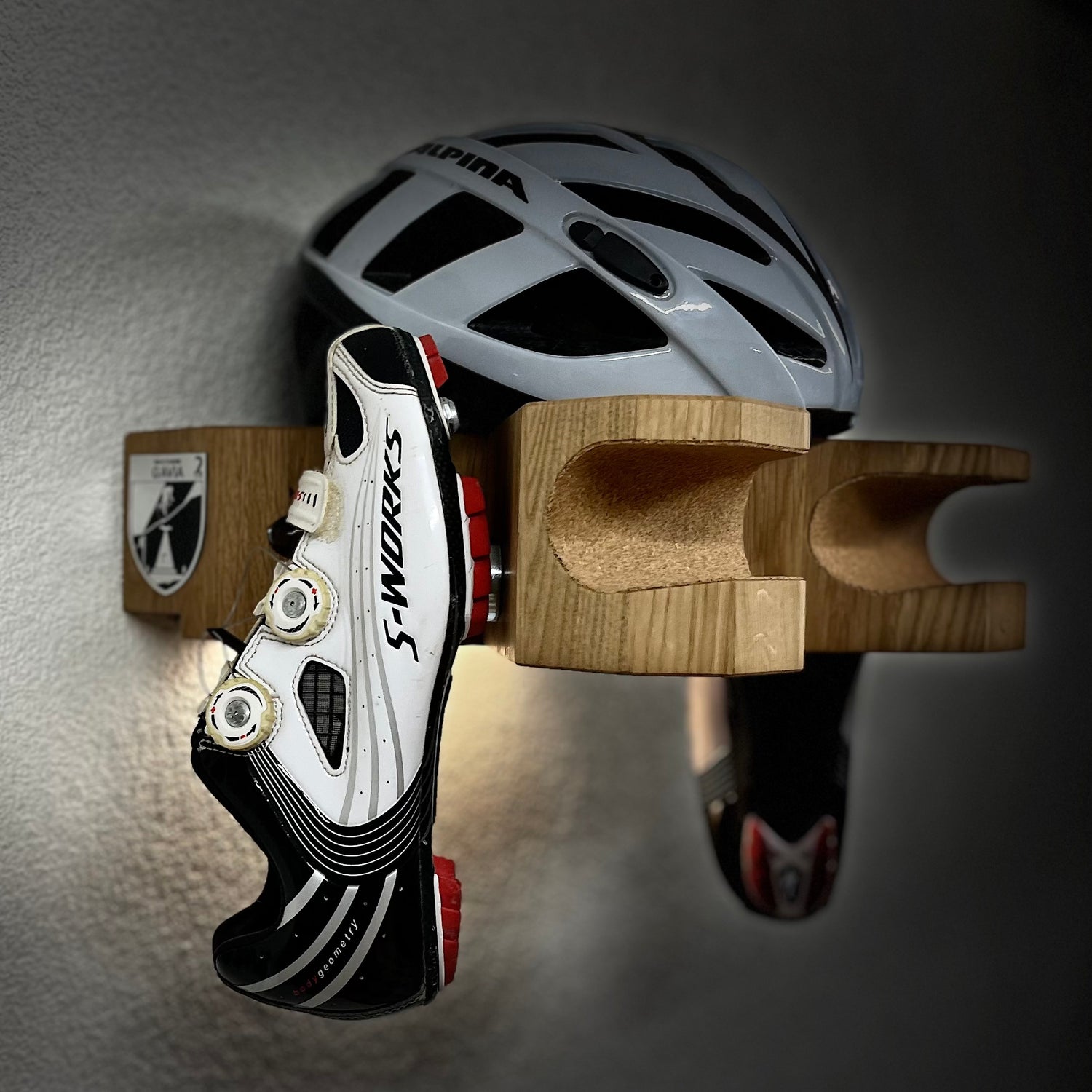 Wieszak Rowerowy Gavia, Drewno Dębowe, Nowoczesny Design,
