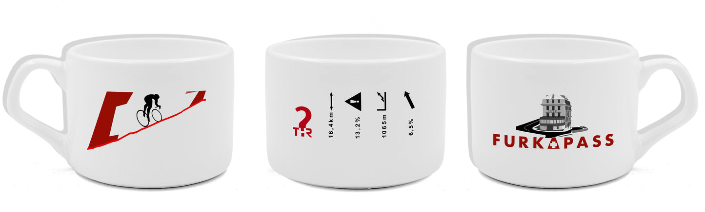 Filiżanka coffee ride Furkapass