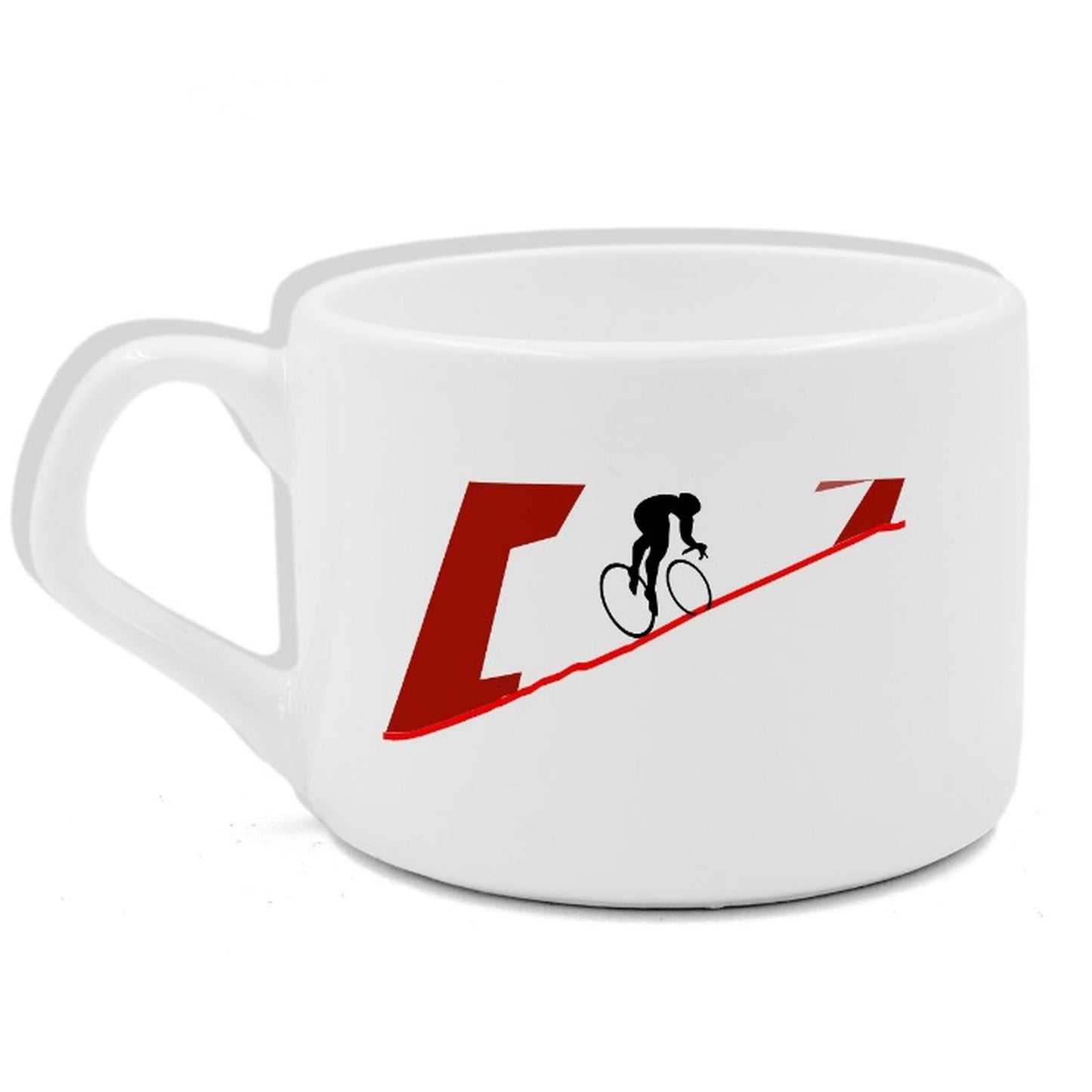 Filiżanka coffee ride St. Gothard Pass