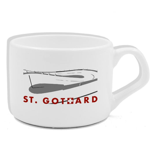 Filiżanka coffee ride St. Gothard Pass